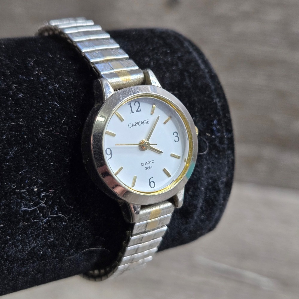 Carriage by Timex Women's Quartz Watch Two-Tone Expansion Band Water Resistant